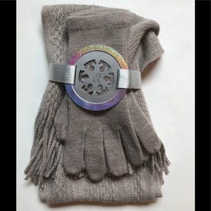 New York and Company Scarf and Gloves Set